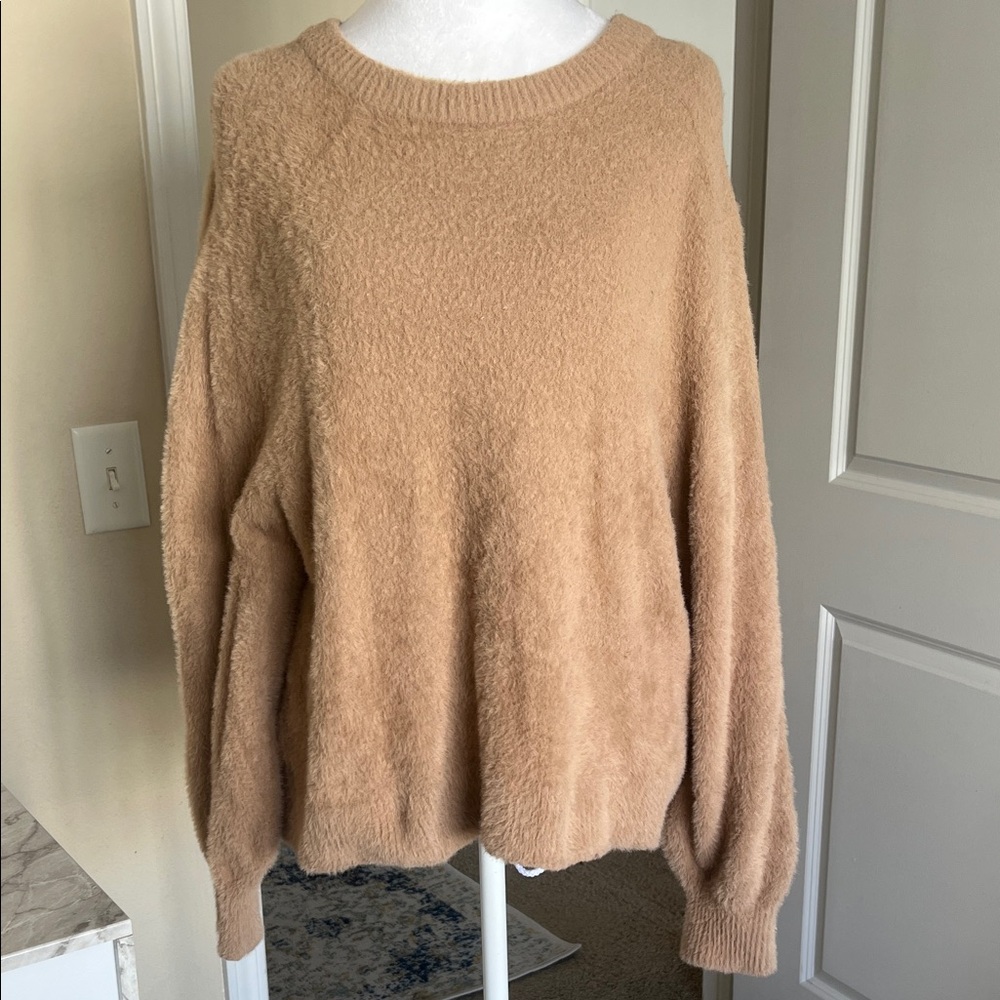 Aerie Cozy Tan Sweater